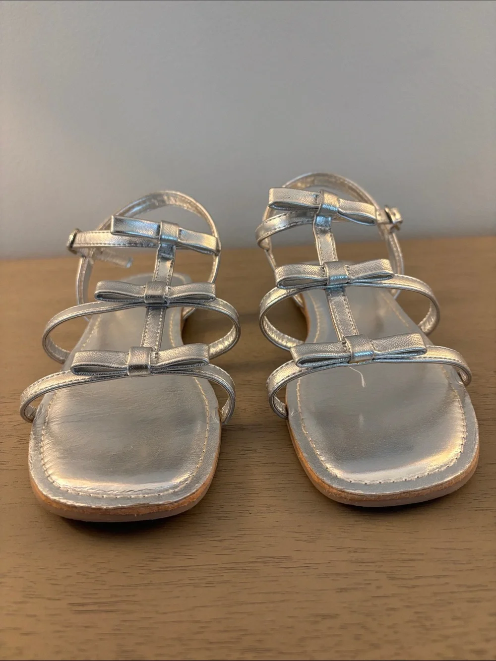 J. Crew Factory shiny silver
